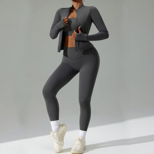 new tight yoga suit suit girl Three piece suit for hiking suits for running suits5